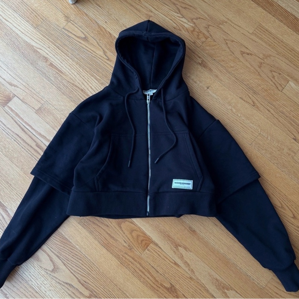The Giving Movement Black Hoodie View 2